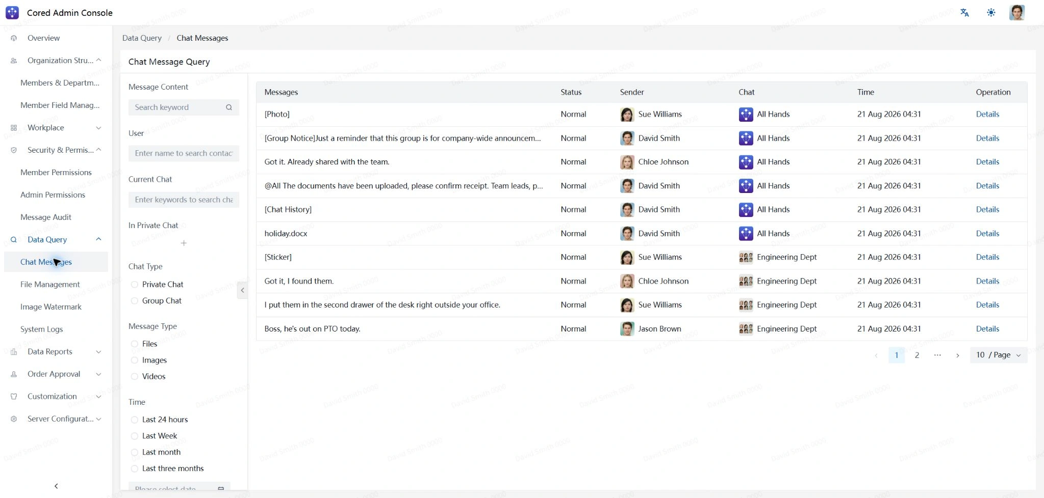 Chat Messages