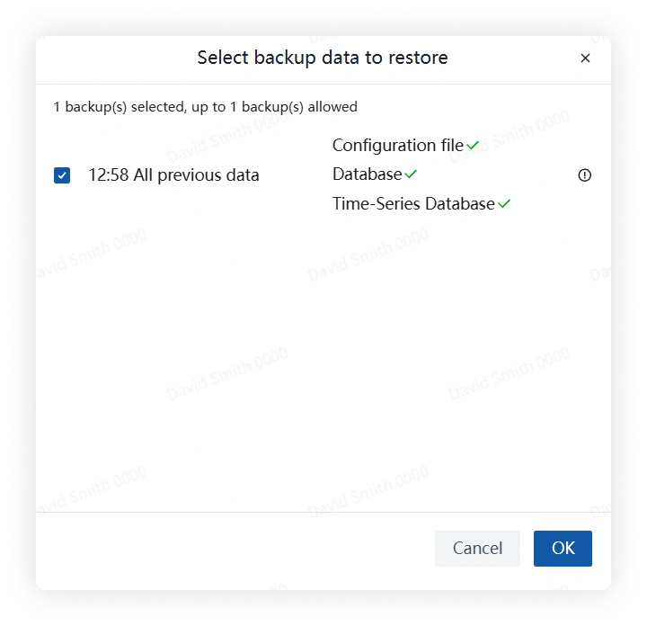 Restore Data