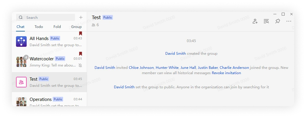 Public Group Label