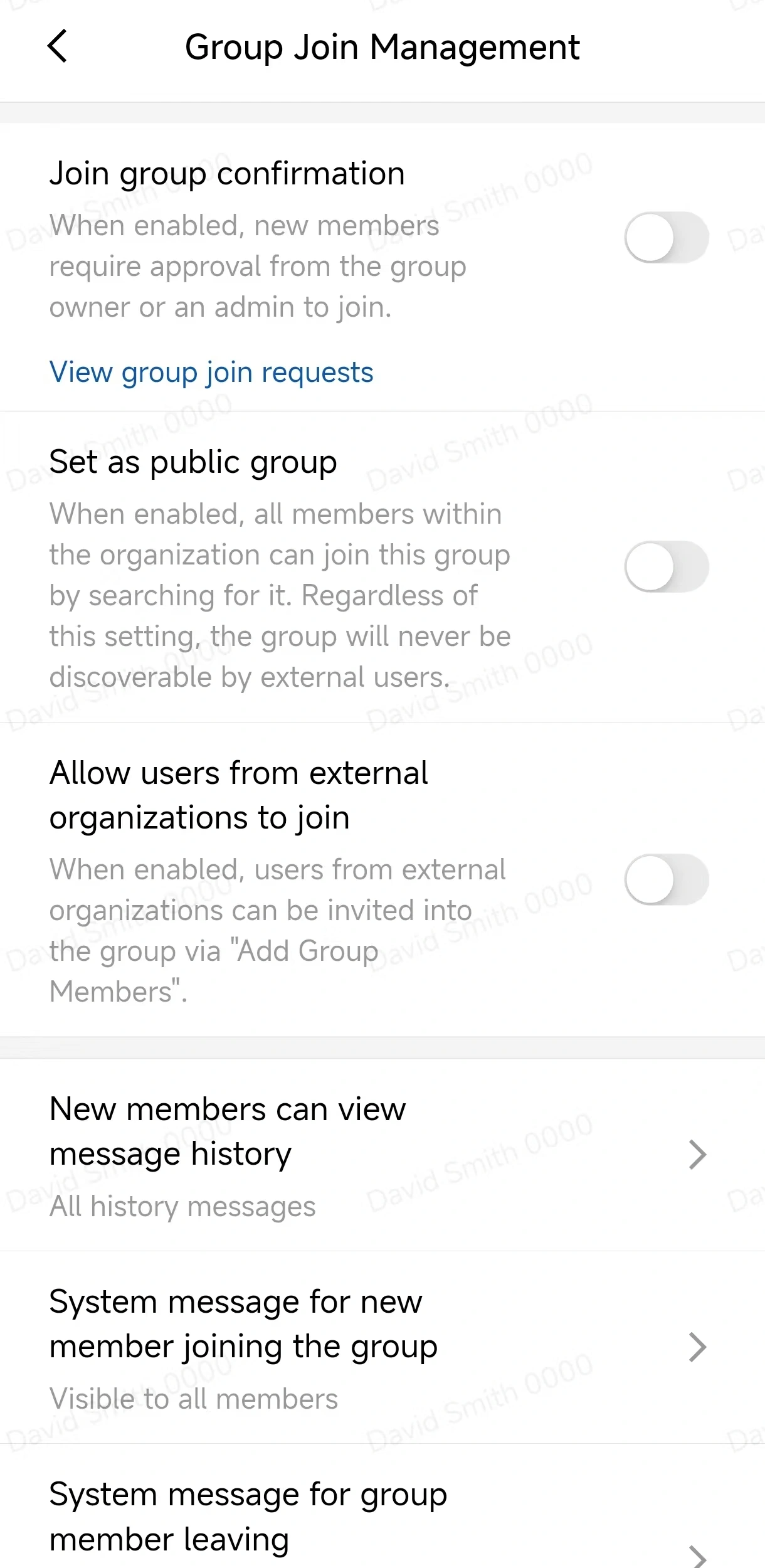 Open Join Management