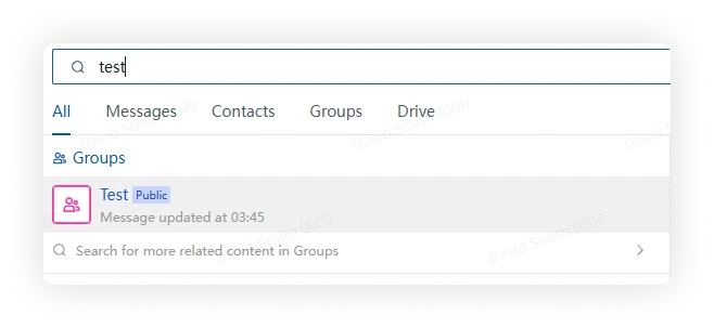 Join Public Group from Search