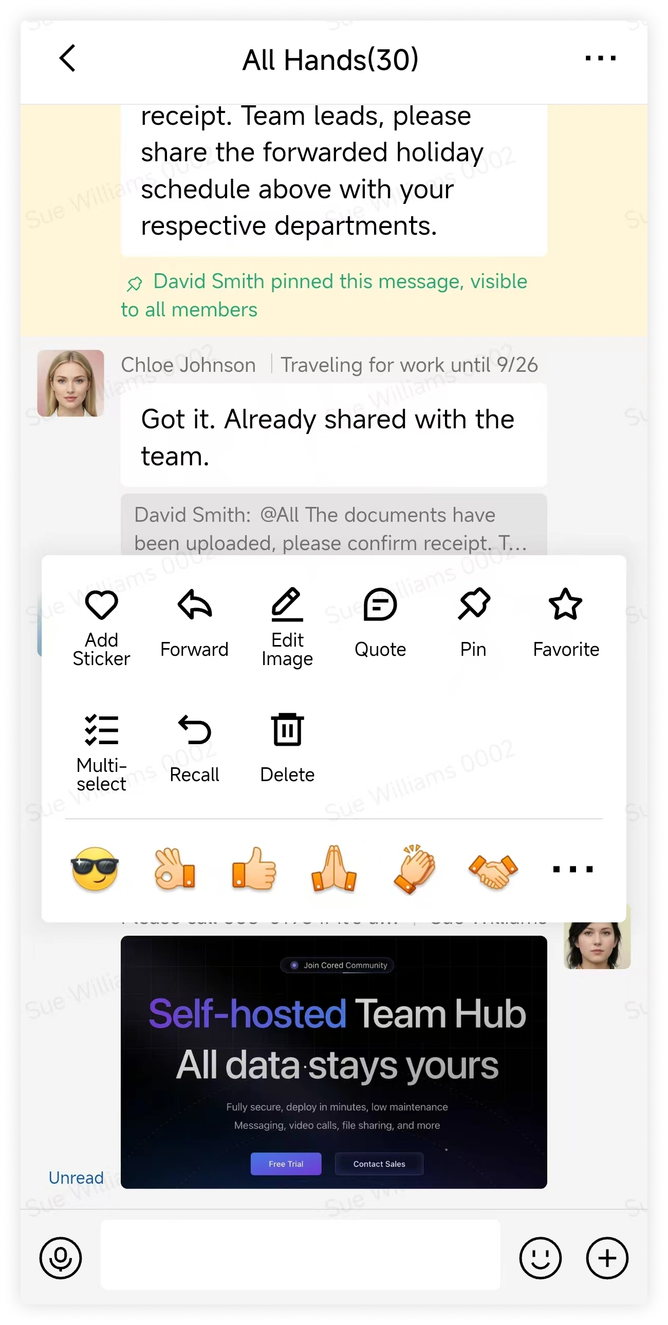 Add Sticker from Image Message